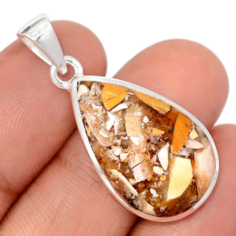 1.5" Brecciated Mookaite Pendants - BRMP968