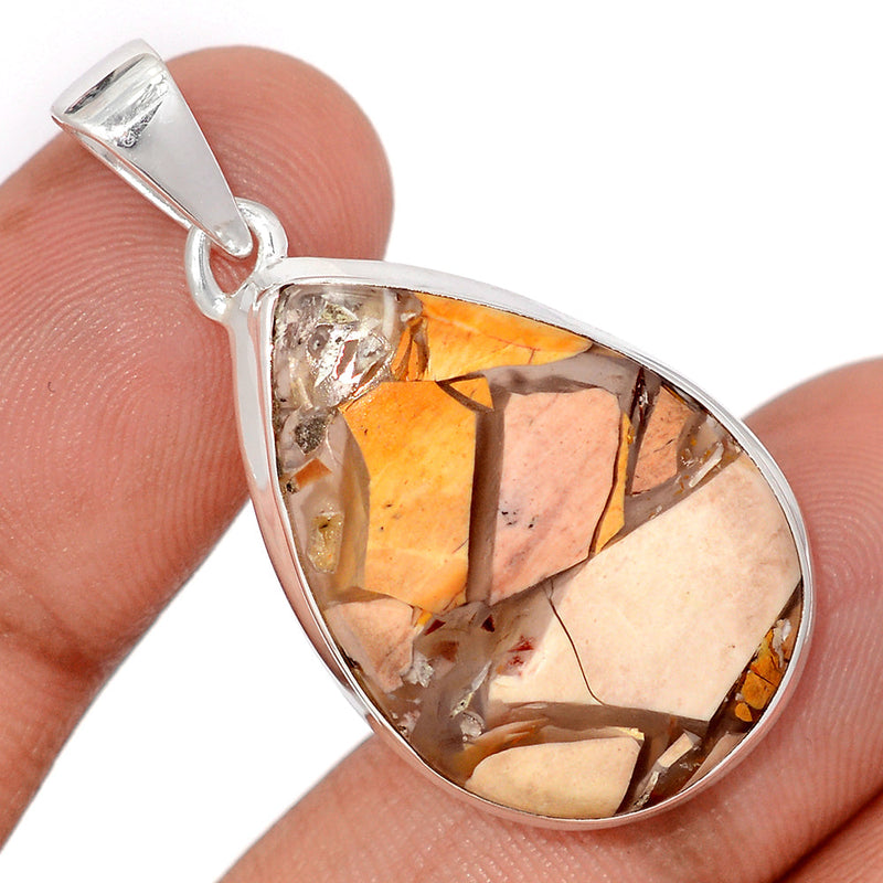 1.6" Brecciated Mookaite Pendants - BRMP976