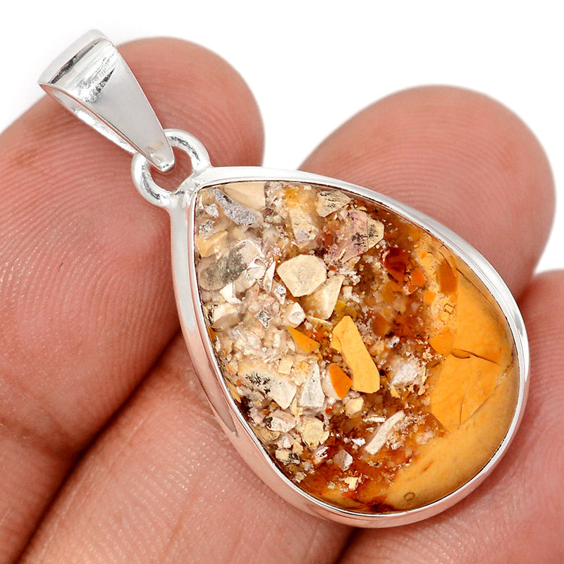 1.5" Brecciated Mookaite Pendants - BRMP985