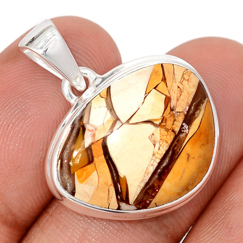 1.1" Brecciated Mookaite Pendants - BRMP986