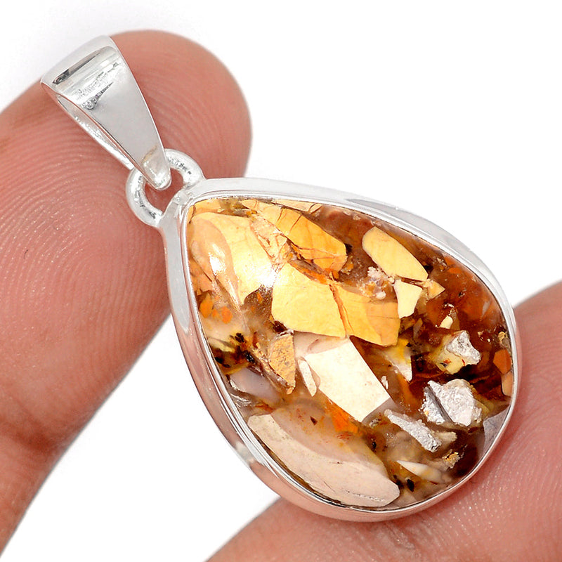 1.5" Brecciated Mookaite Pendants - BRMP987