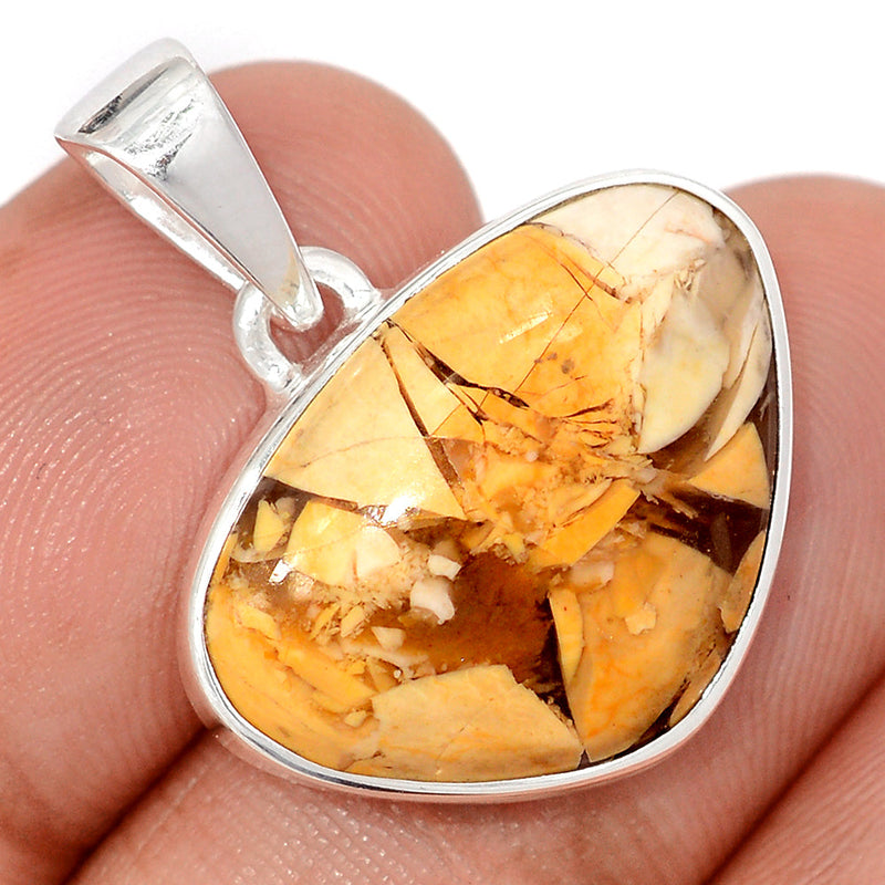 1.1" Brecciated Mookaite Pendants - BRMP989