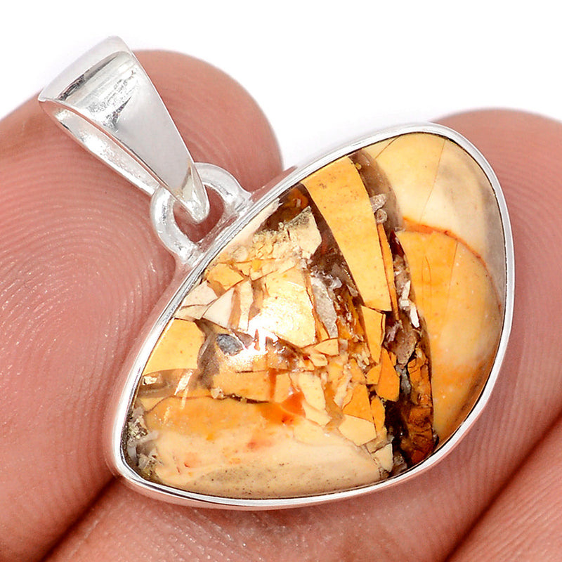1.1" Brecciated Mookaite Pendants - BRMP990