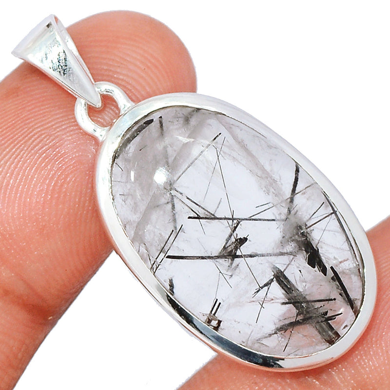 1.5" Black Rutilated Quartz Pendants - BRUP2217