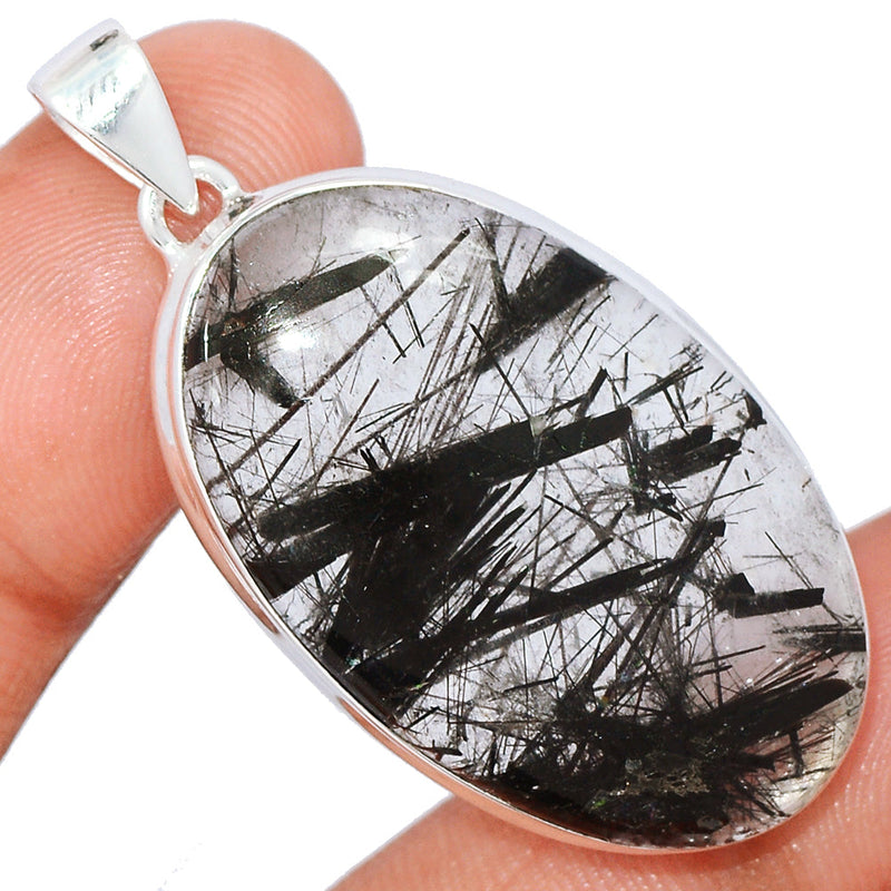 1.8" Black Rutilated Quartz Pendants - BRUP2219