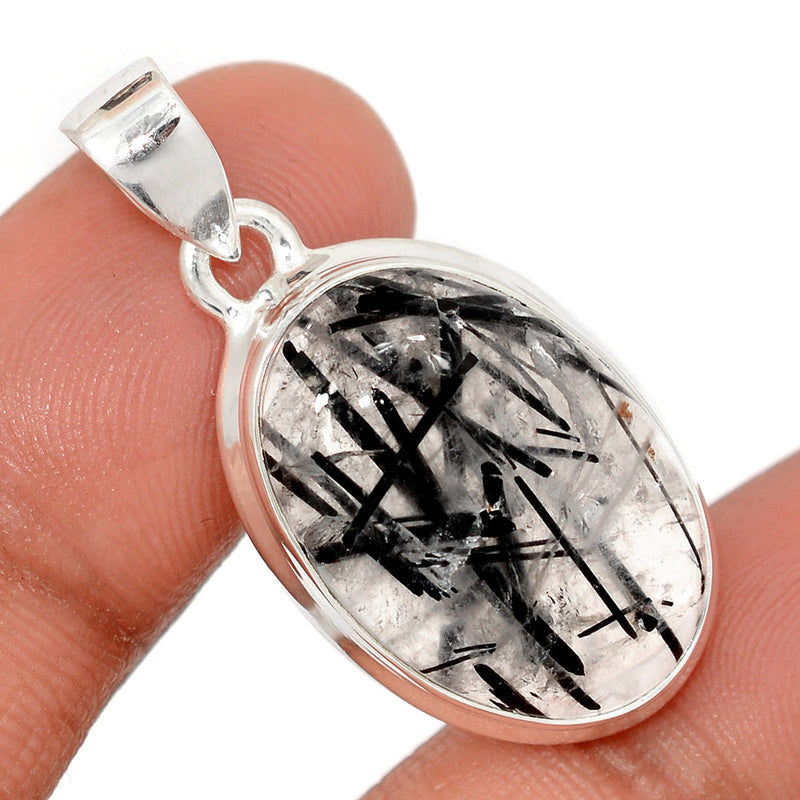 1.5" Black Rutilated Quartz Pendants - BRUP2223