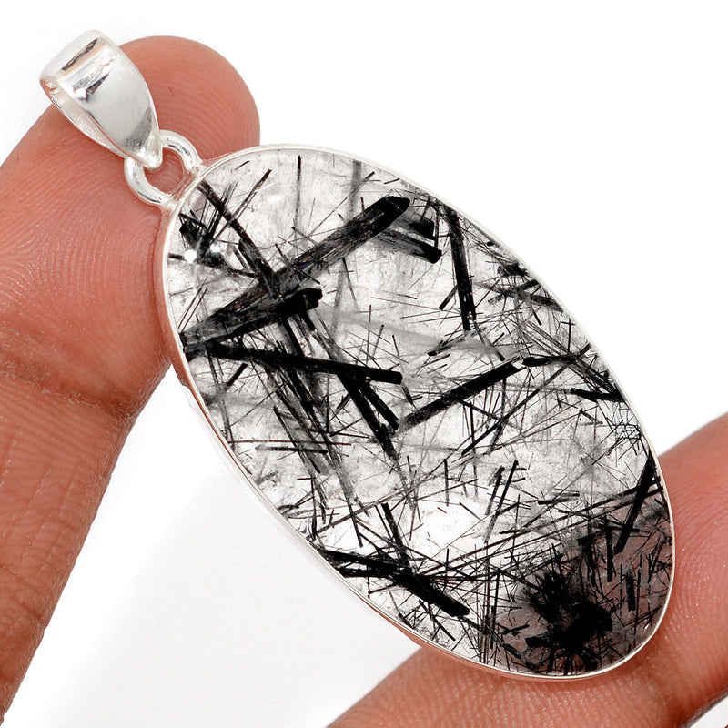 2.3" Black Rutilated Quartz Pendants - BRUP2224