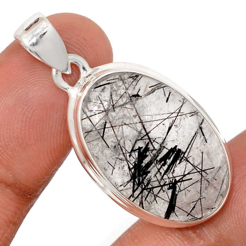 1.6" Black Rutilated Quartz Pendants - BRUP2255