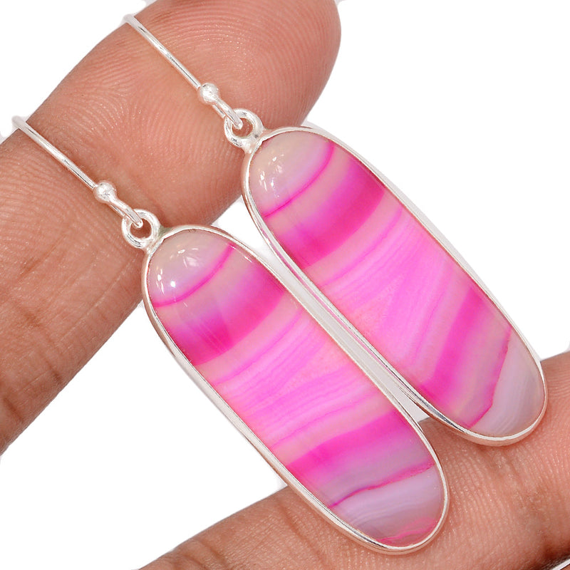 2.1" Botswana Agate Earrings - BSAE1316