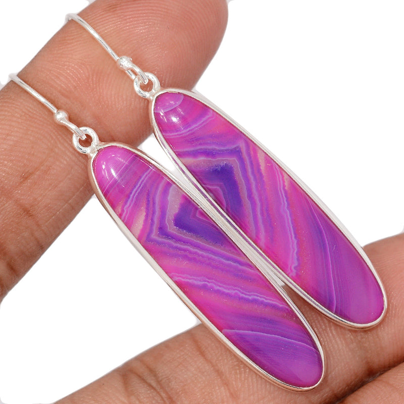 2.3" Botswana Agate Earrings - BSAE1317