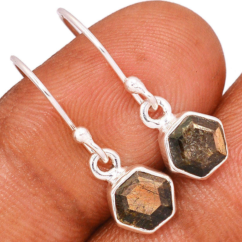 1" Zawadi Golden Sapphire Earrings - BSFE196