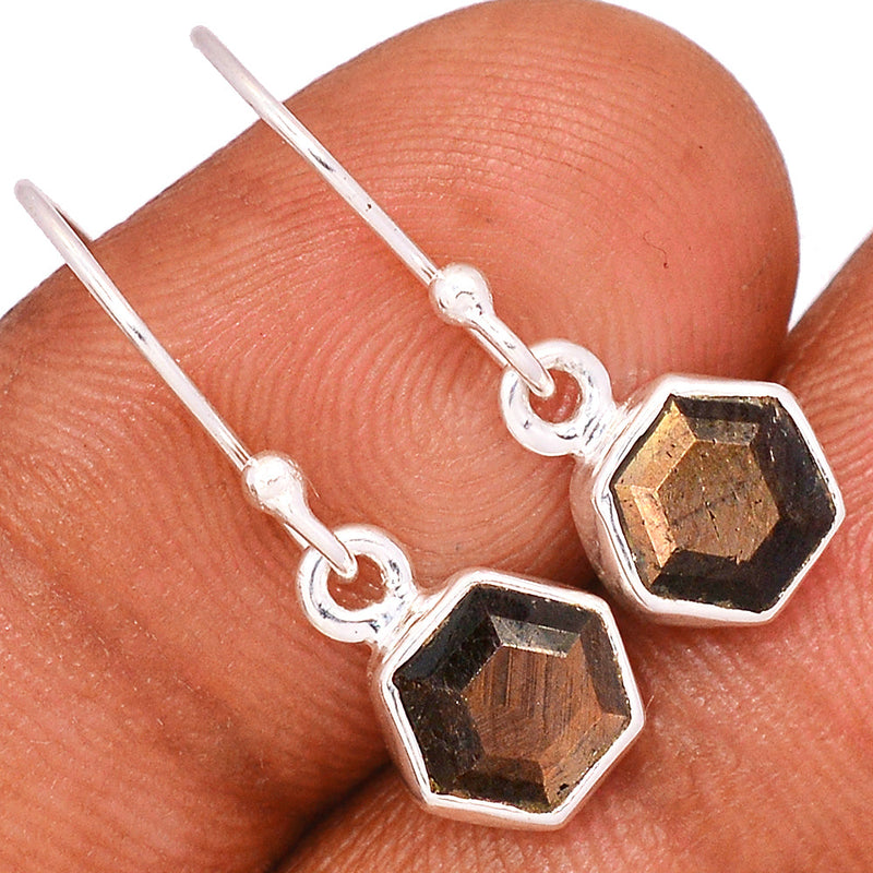 1" Zawadi Golden Sapphire Earrings - BSFE199