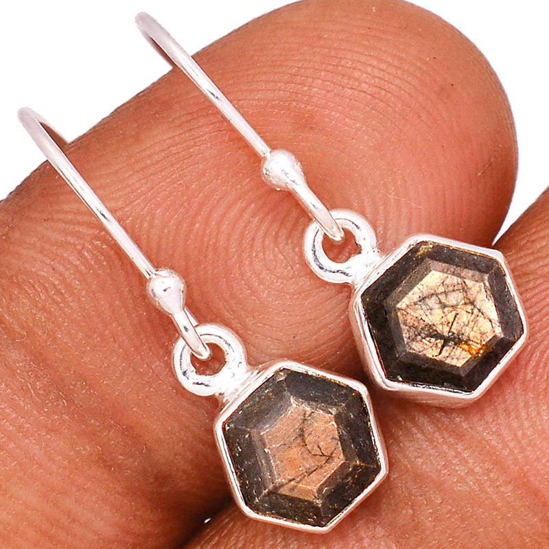 1" Zawadi Golden Sapphire Earrings - BSFE203