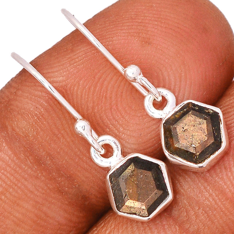 1" Zawadi Golden Sapphire Earrings - BSFE215