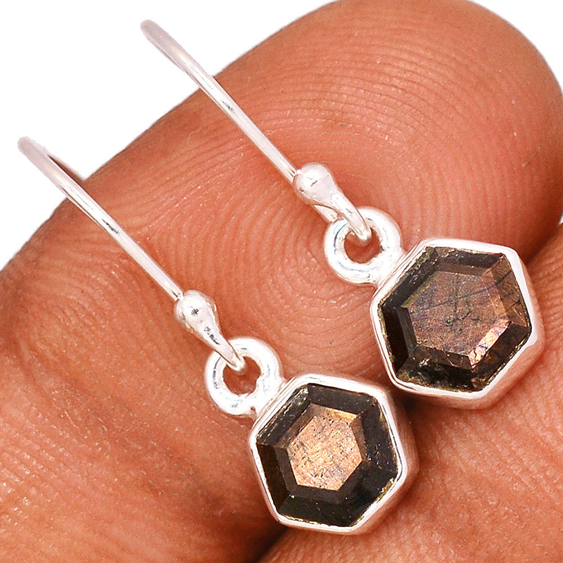 1" Zawadi Golden Sapphire Earrings - BSFE221