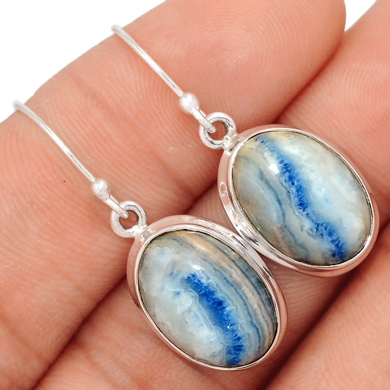 1.5" Blue Scheelite Earrings - BSLE167