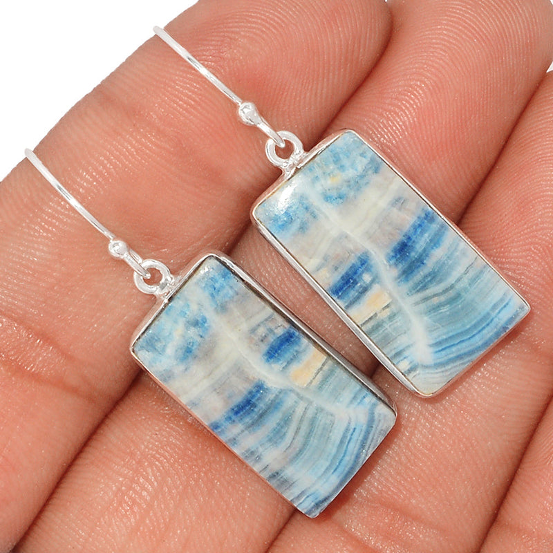 1.6" Blue Scheelite Earrings - BSLE264