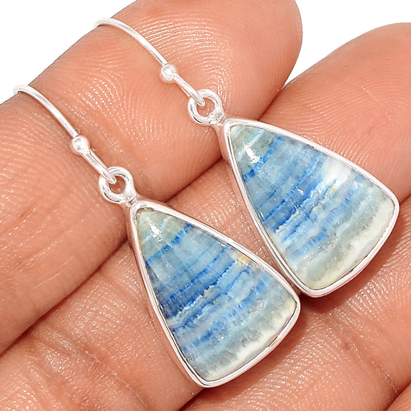 1.5" Blue Scheelite Earrings - BSLE324