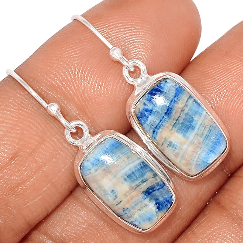 1.3" Blue Scheelite Earrings - BSLE333