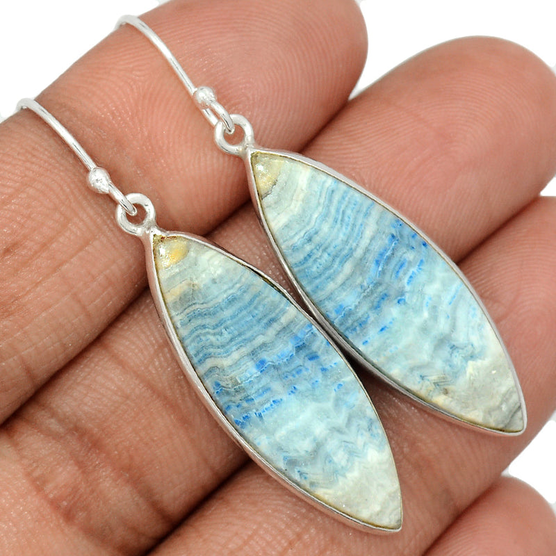 2" Blue Scheelite Earrings - BSLE394