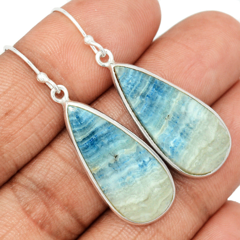 1.7" Blue Scheelite Earrings - BSLE399