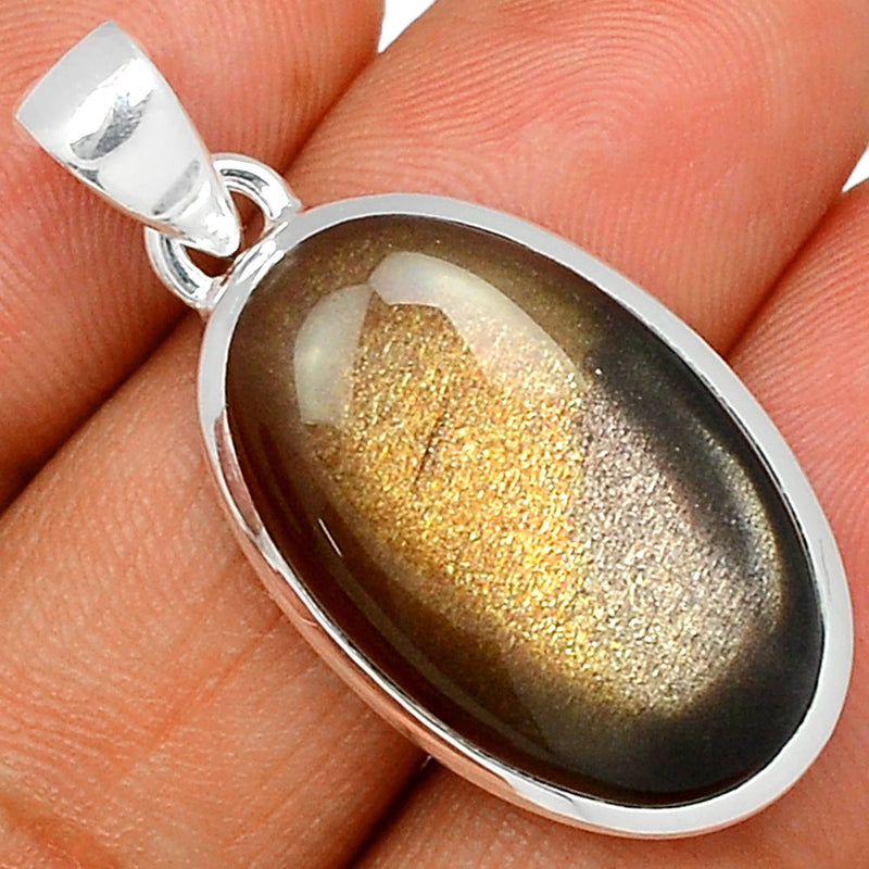 1.5" Black Sun Stone Pendants - BSNP357