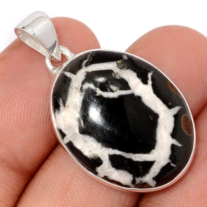 1.5" Black Septarian Pendants - BSRP309