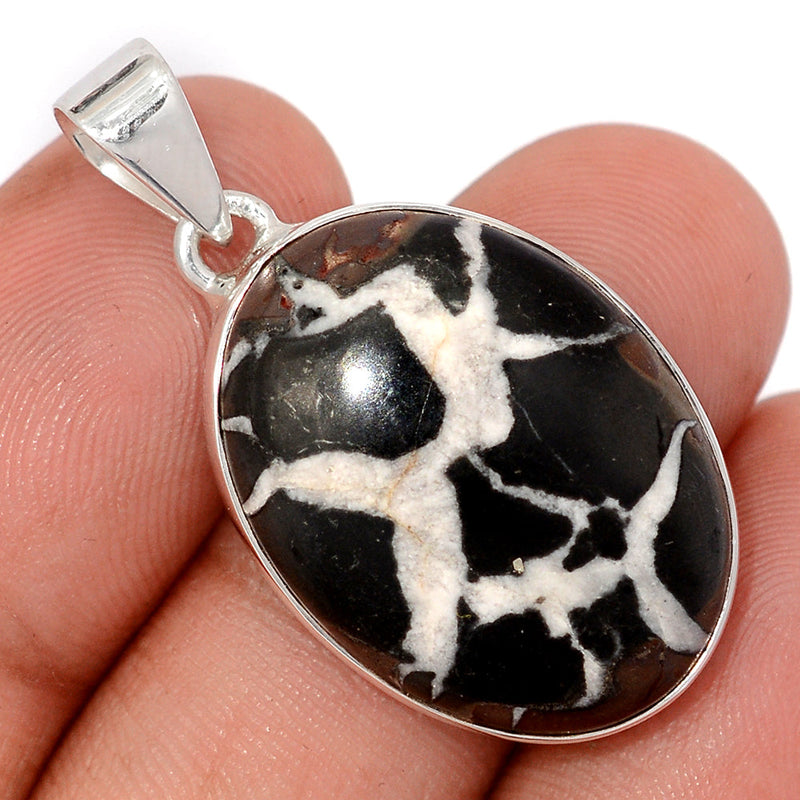 1.5" Black Septarian Pendants - BSRP312