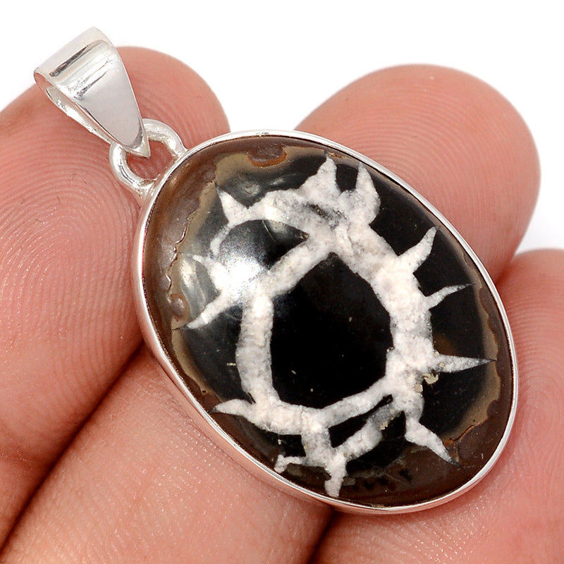 1.5" Black Septarian Pendants - BSRP319