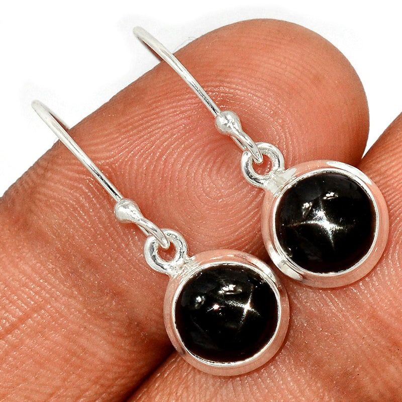 1.1" Black Star Earrings - BSTE244