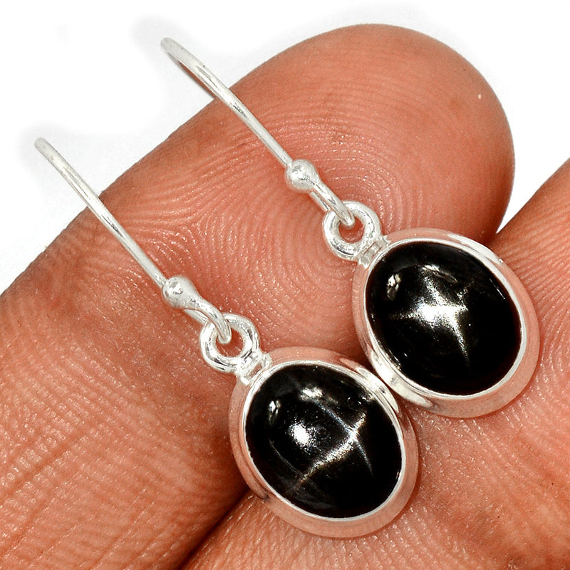 1.1" Black Star Earrings - BSTE246