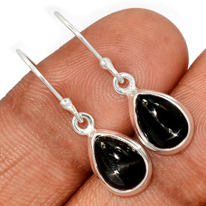 1.1" Black Star Earrings - BSTE261