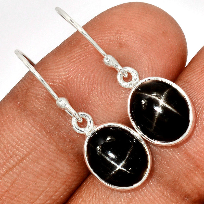 1.2" Black Star Earrings - BSTE266