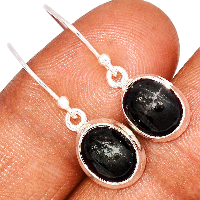 1.2" Black Star Earrings - BSTE267