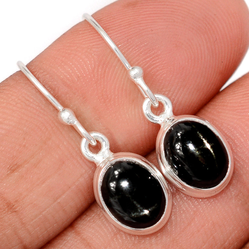 1.1" Black Star Earrings - BSTE268