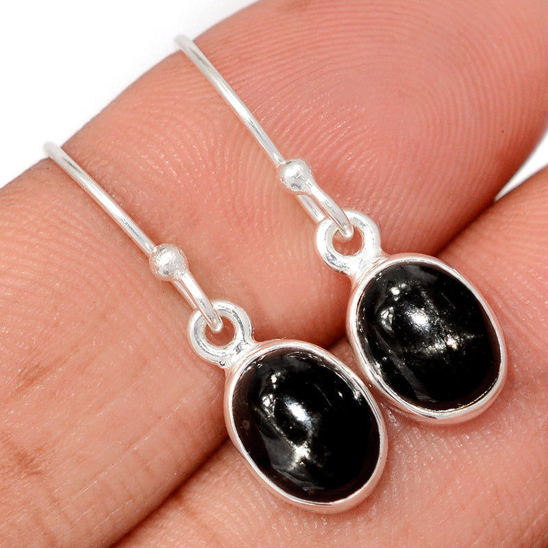 1.1" Black Star Earrings - BSTE270