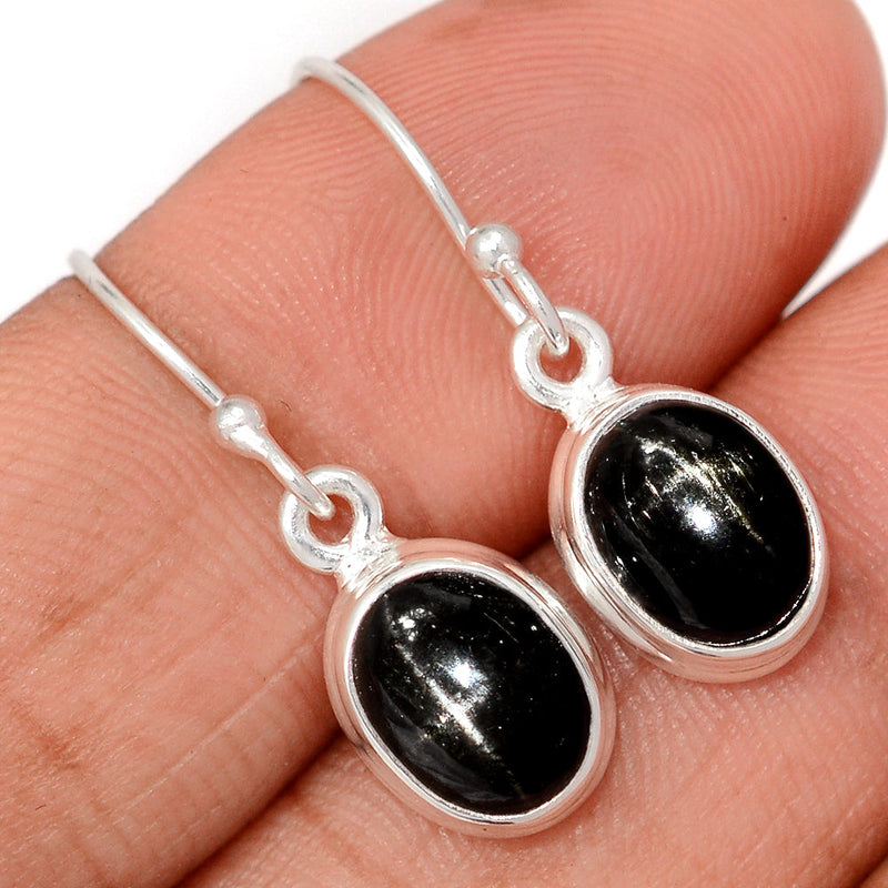 1.1" Black Star Earrings - BSTE271