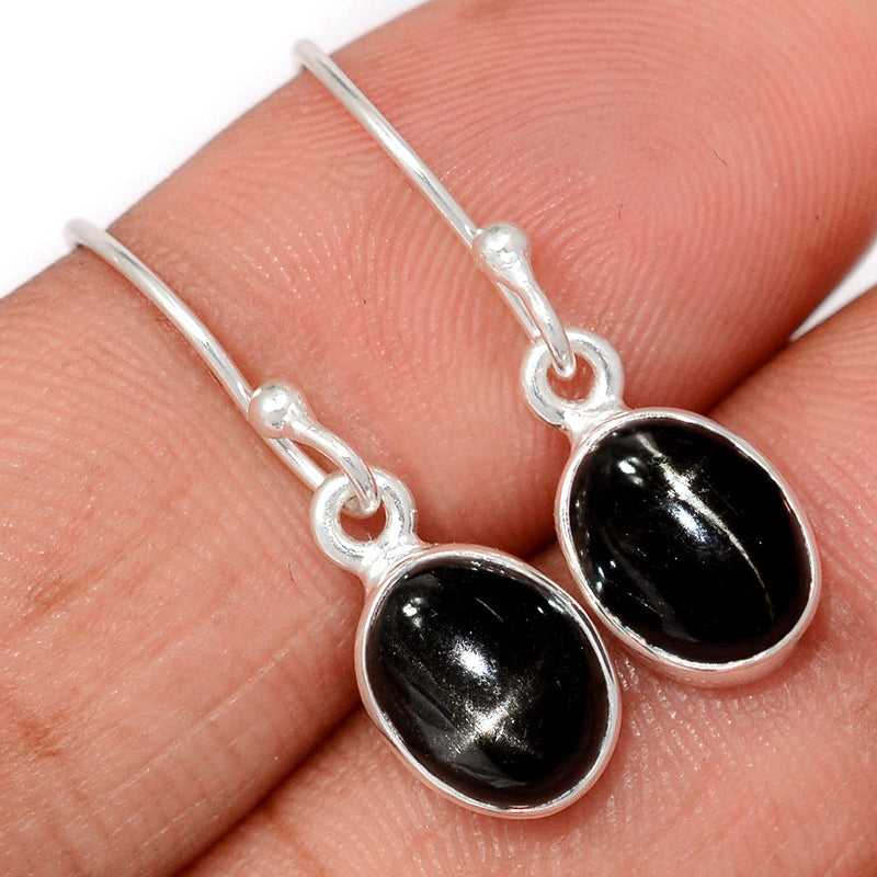 1.1" Black Star Earrings - BSTE275