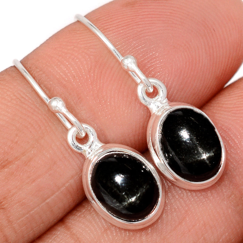 1.1" Black Star Earrings - BSTE276