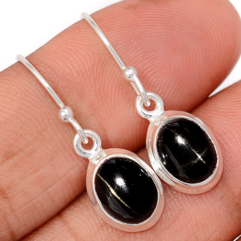 1.1" Black Star Earrings - BSTE277
