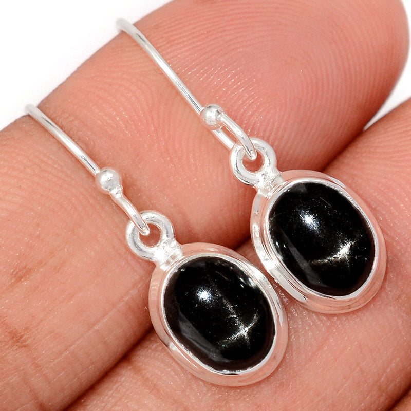 1.1" Black Star Earrings - BSTE280