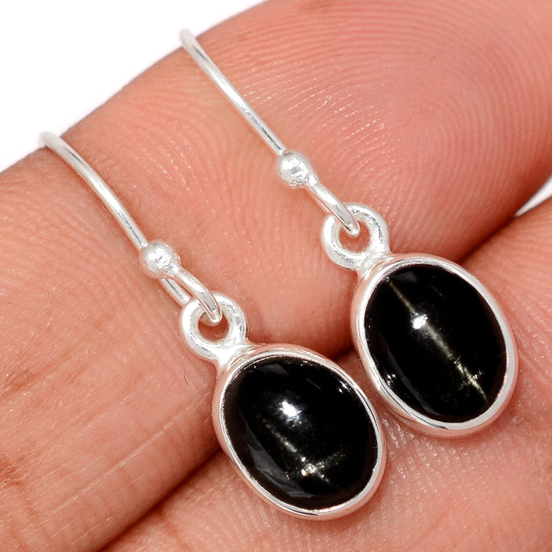 1.1" Black Star Earrings - BSTE281