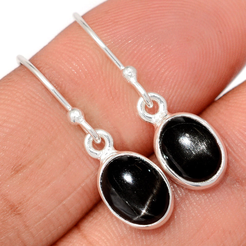 1.1" Black Star Earrings - BSTE283