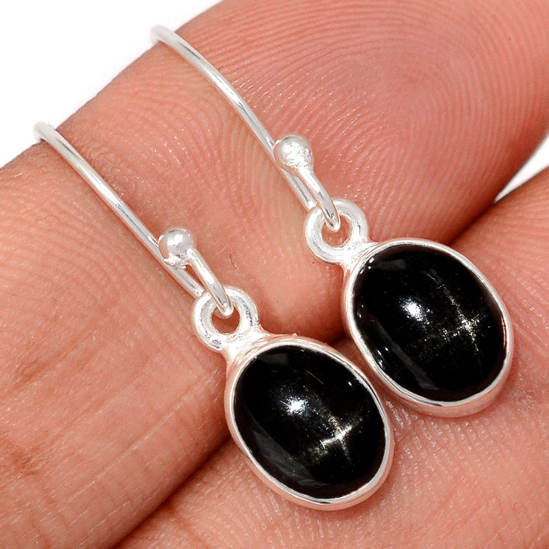 1.1" Black Star Earrings - BSTE287