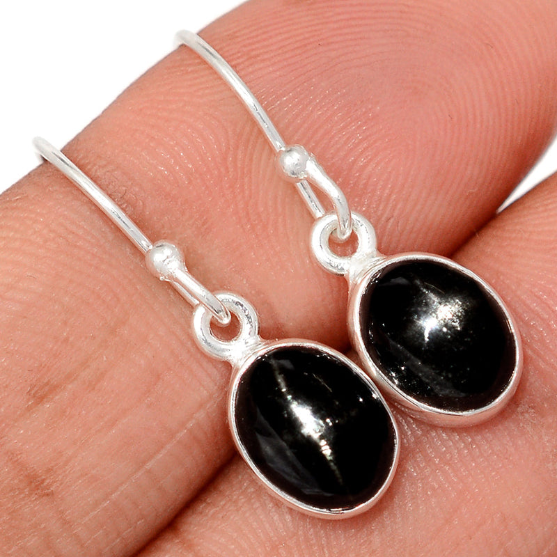 1.1" Black Star Earrings - BSTE291