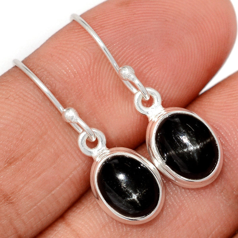 1.1" Black Star Earrings - BSTE292