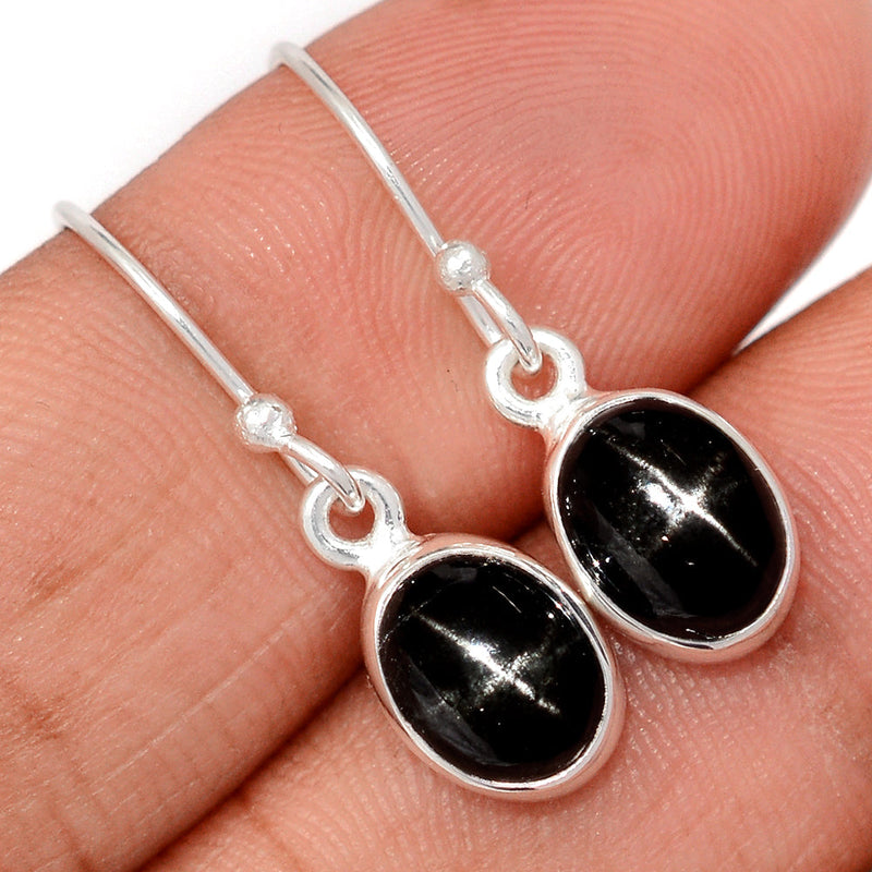 1.1" Black Star Earrings - BSTE294