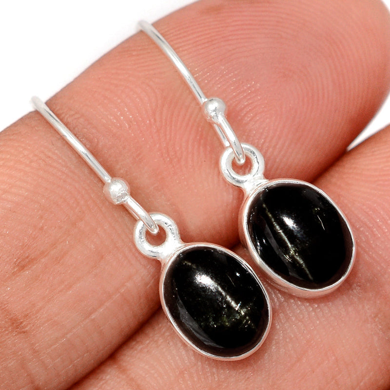 1.1" Black Star Earrings - BSTE295