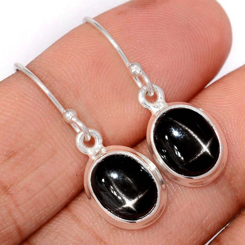 1.1" Black Star Earrings - BSTE298