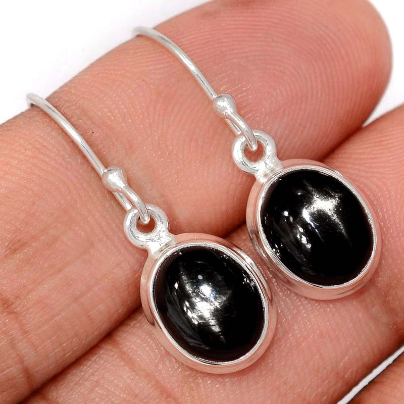 1.1" Black Star Earrings - BSTE299